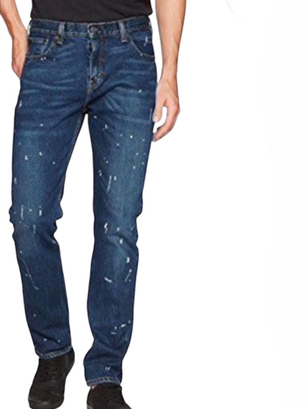 Levi’s 501 Original Jeans Straight Leg Button Fly Paint Splatter Mens Size 28X32